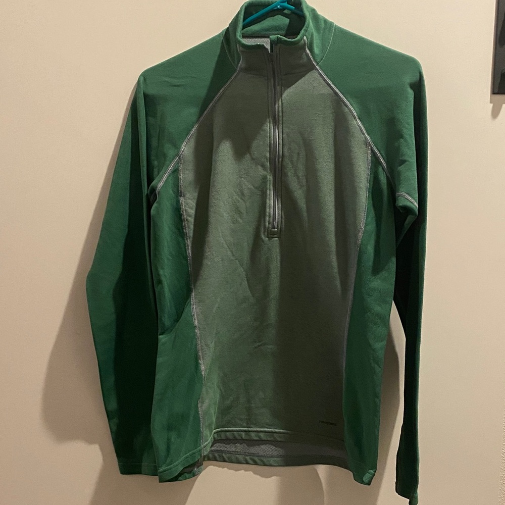 Green Quarter-Zip Pullover